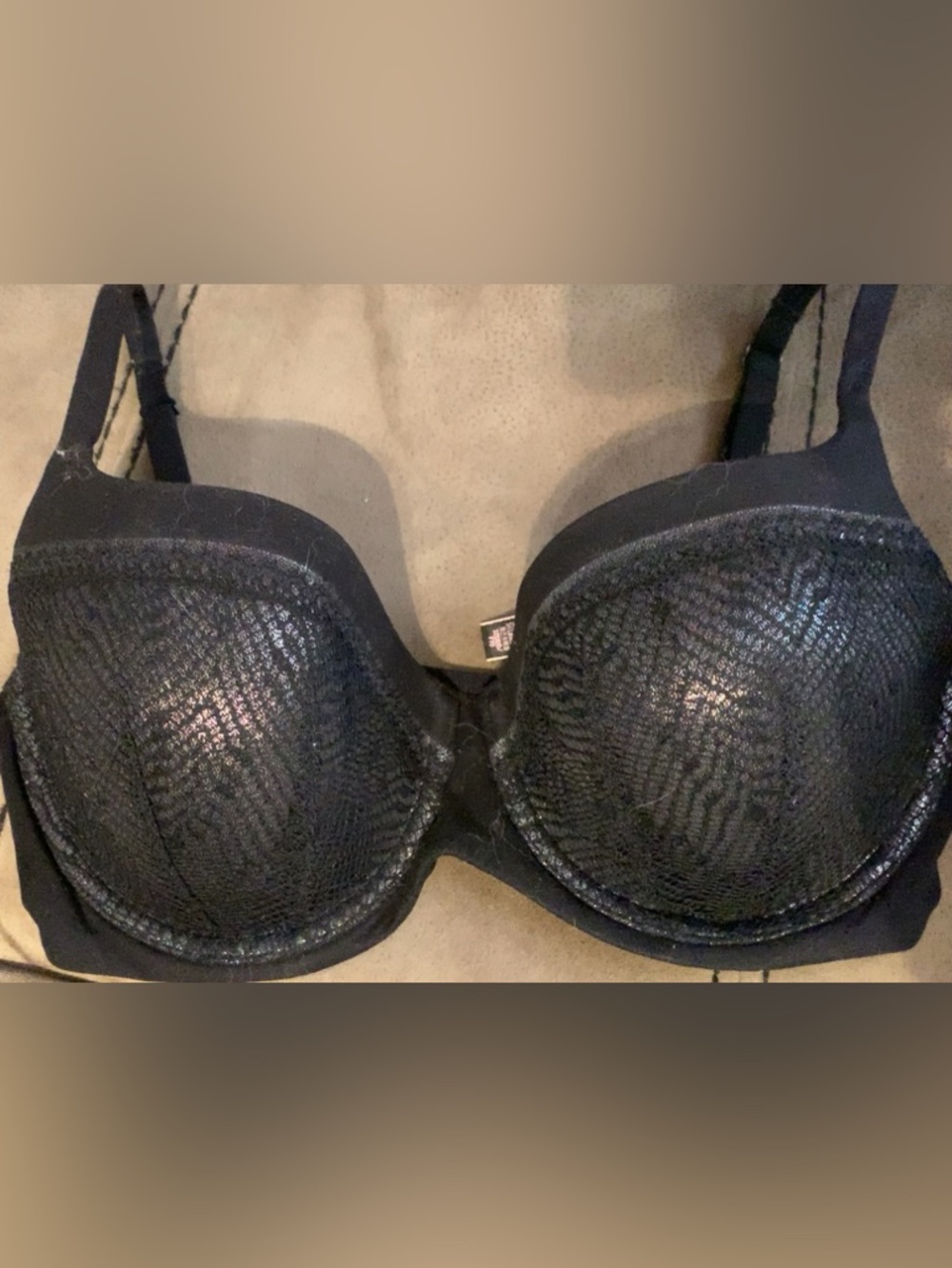 Victoria's Secret Black Lace Molded Push-Up Bra